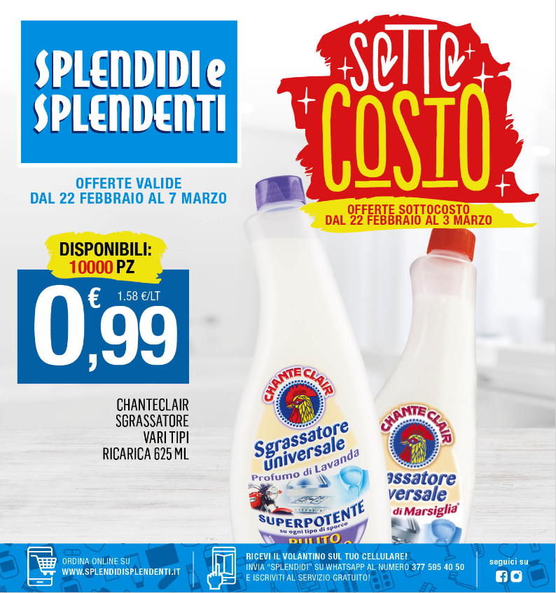 Nuovo Volantino Splendidi & Splendenti