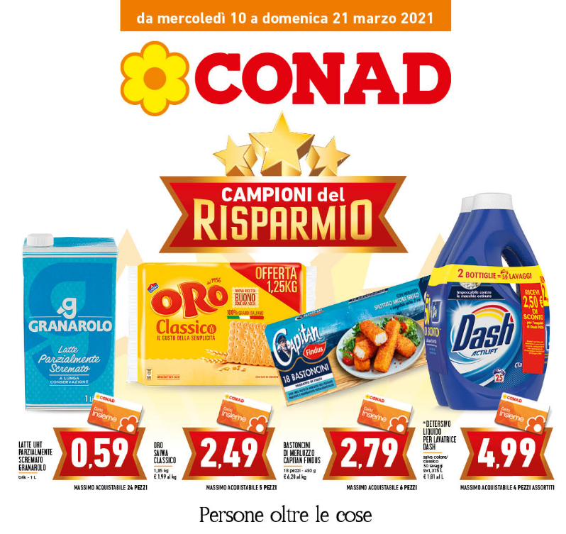 NUOVO VOLANTINO CONAD CAMPIONI DEL RISPARMIO