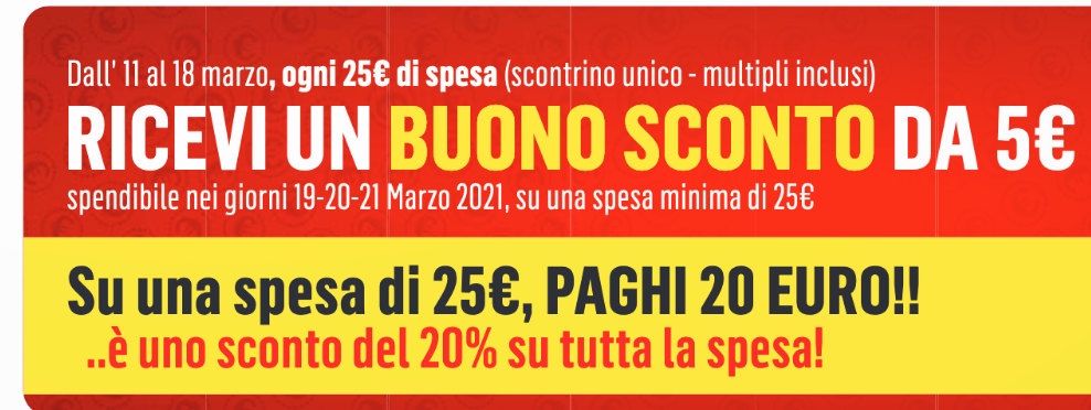 Inter, Iper ed EuroSpar BUONO SCONTO da 5€