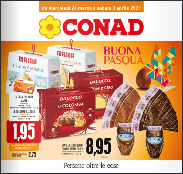 VOLANTINO CONAD BUONA PASQUA