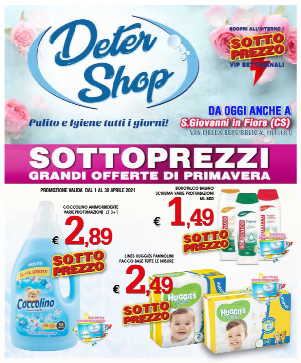 NUOVO VOLANTINO DETERSHOP SOTTOPREZZI