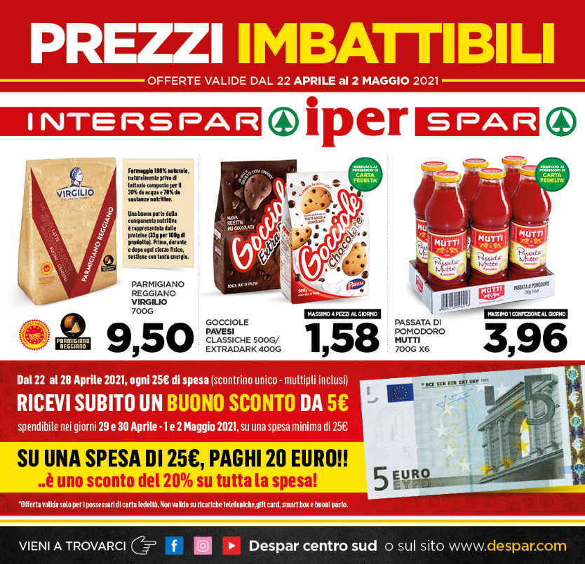 InterSpar e IperSpar: PREZZI IMBATTIBILI
