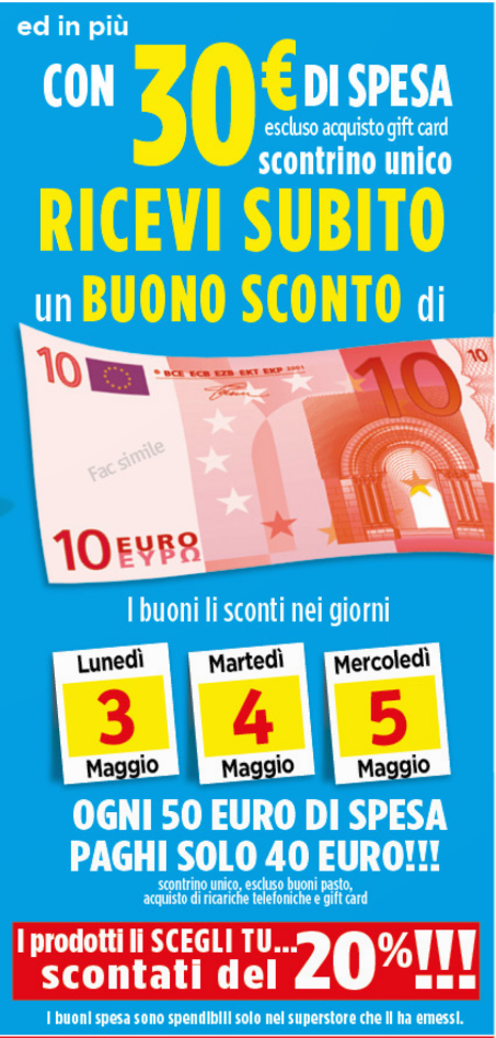 Famila Buono Sconto di 10€