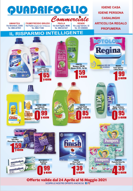 Offerte Volantino QUADRIFOGLIO 