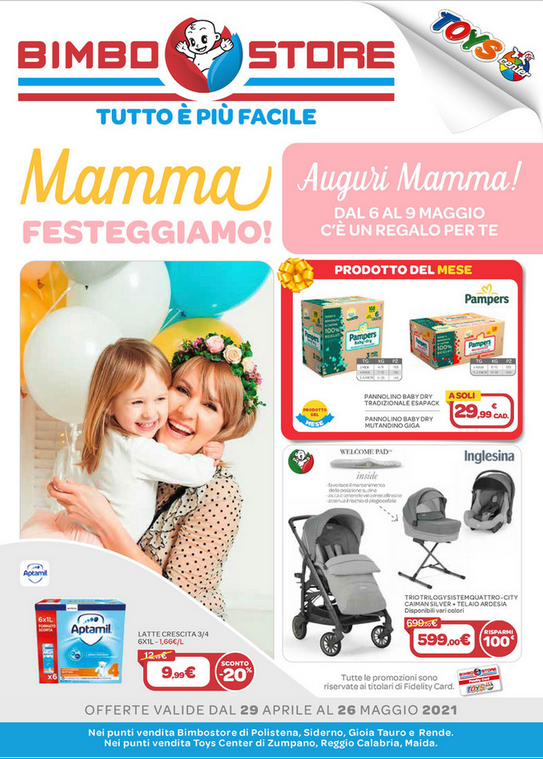Volantino BimboStore: Mamma Festeggiamo