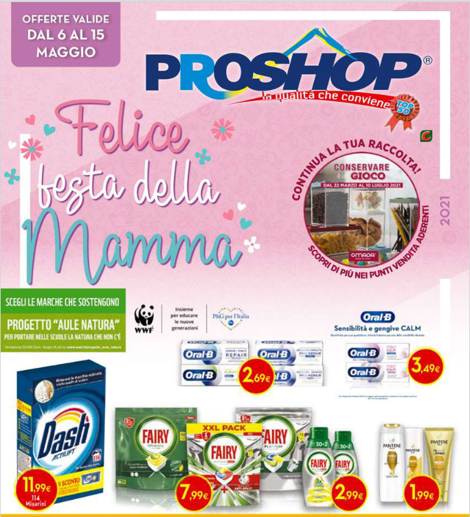 Volantino Proshop Felice Festa della Mamma