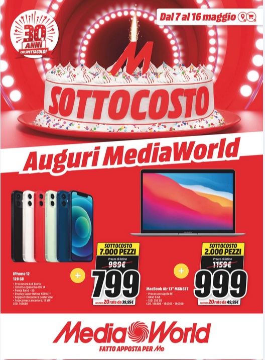 Mediaworld Volantino Sottocosto