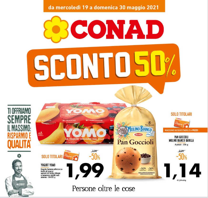 CONAD SCONTO 50%