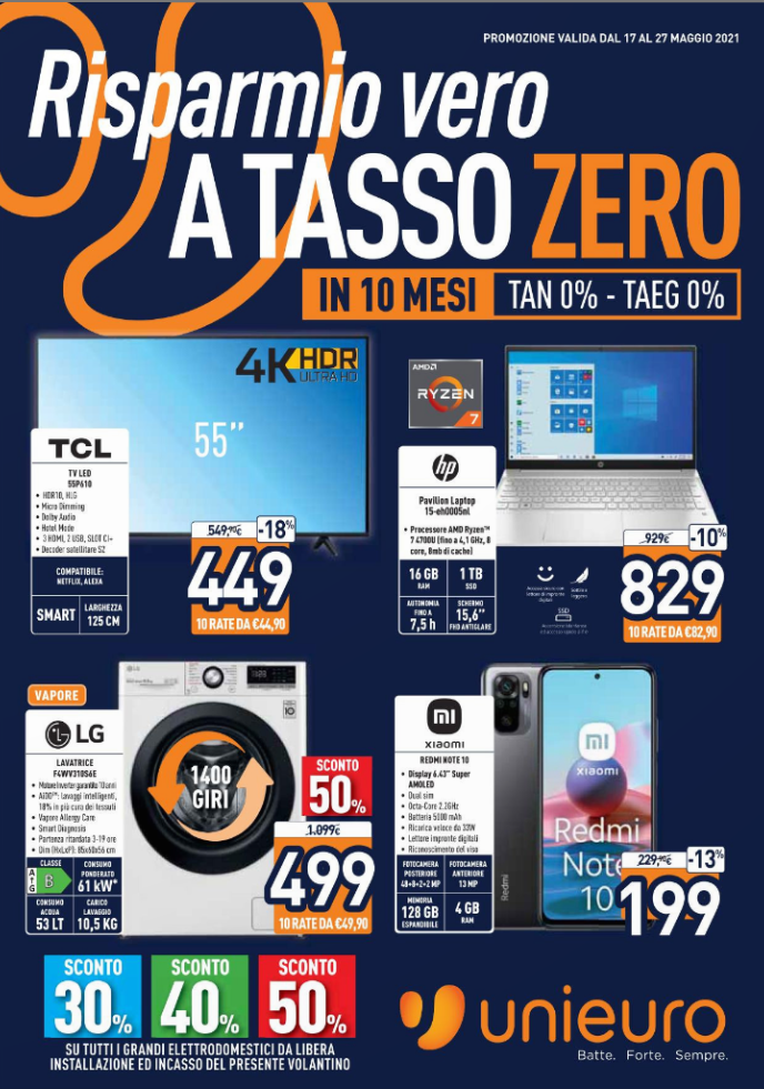 Nuovo Volantino Unieuro