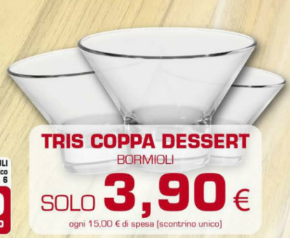 Puntoè Tris Coppa Dessert a 3,90€