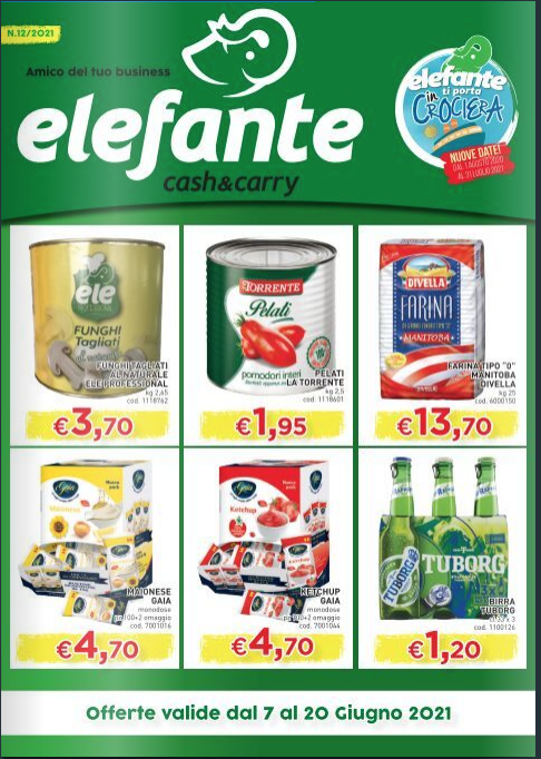 Volantino elefante cash & carry