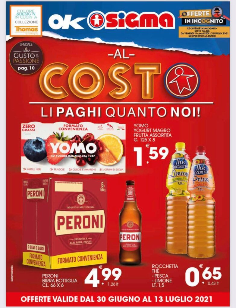 Volantino OK Sigma Prezzi al Costo