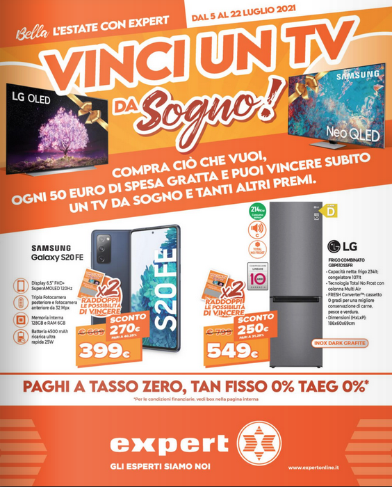 Expert city Vinci un TV da Sogno