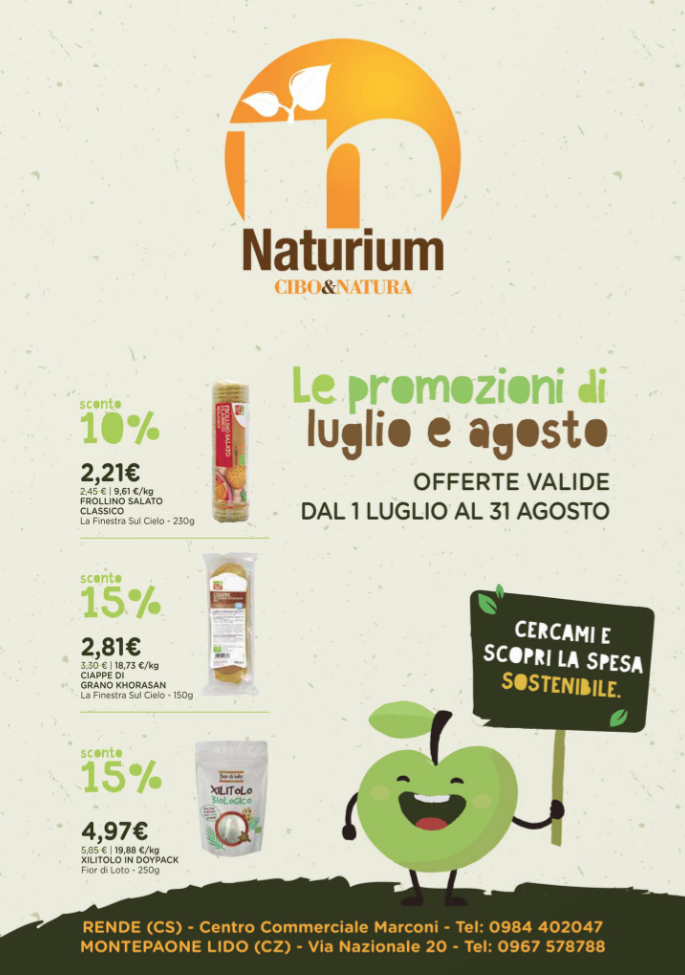 Nuovo Volantino Naturium Cibo&Natura