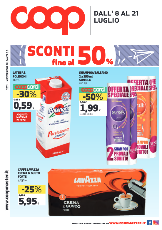 Nuovo Volantino COOP Sconti fino al 50%