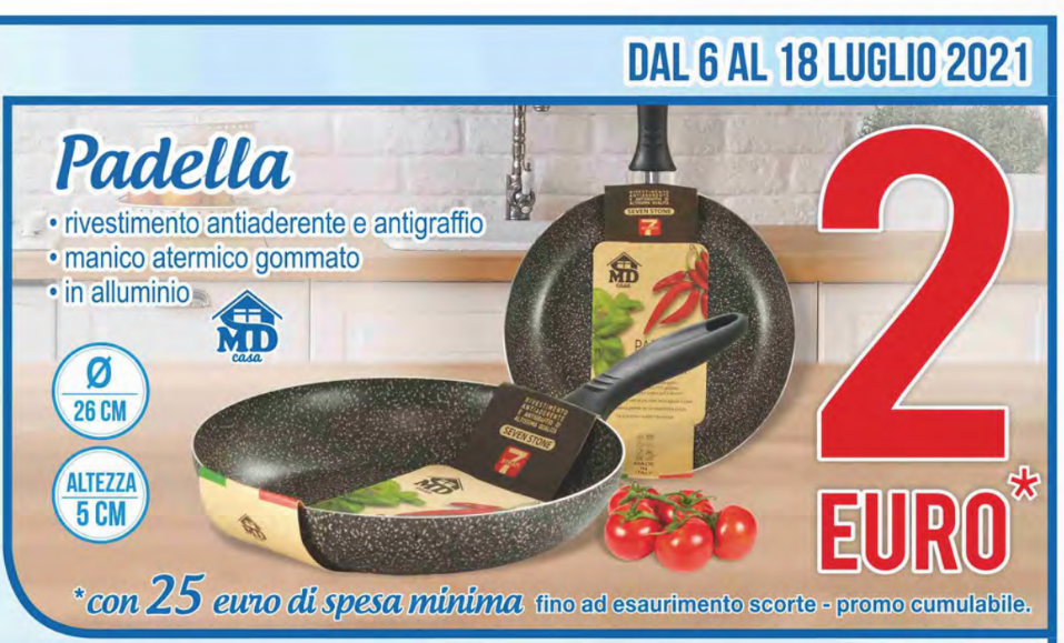 MD Padella Antiaderente e Antigraffio a solo 2€