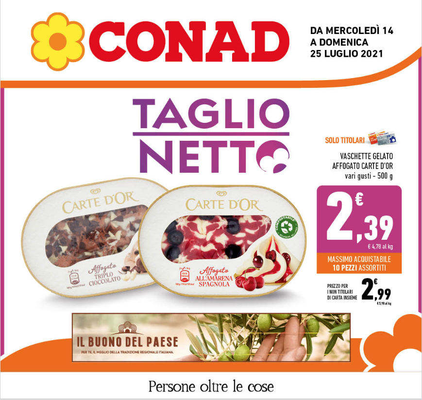 VOLANTINO CONAD TAGLIO NETTO
