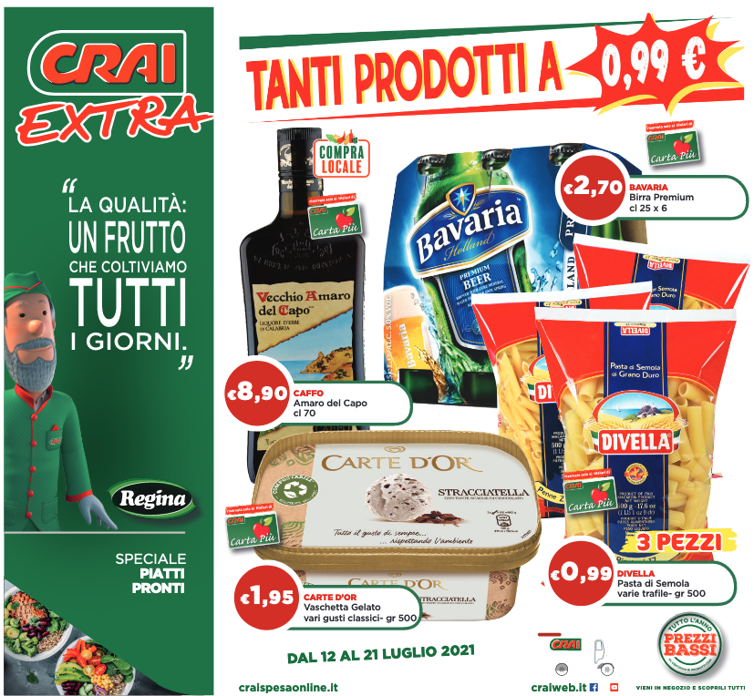 VOLANTINO CRAI Tanti Prodotti a 0,99€