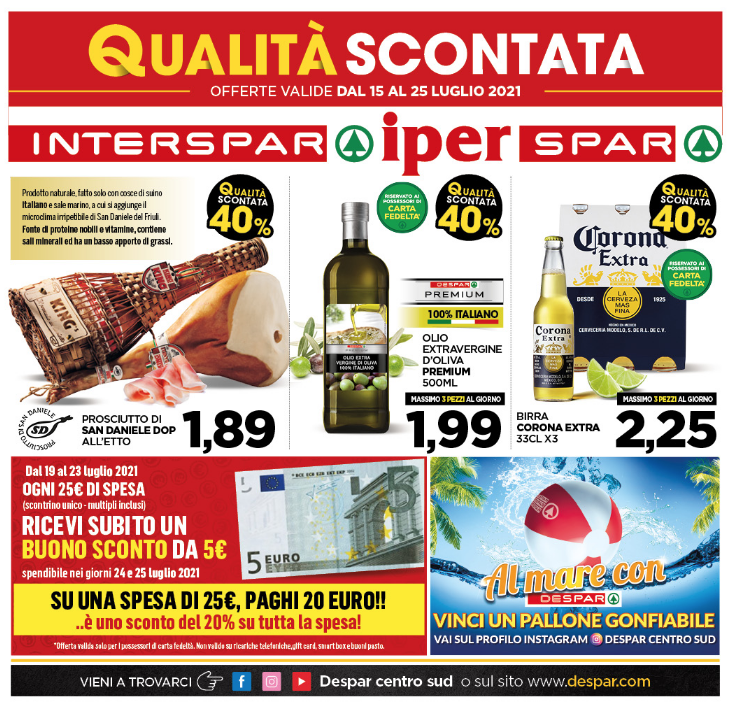 VOLANTINO INTERSPAR e IPERSPAR Qualità Scontata