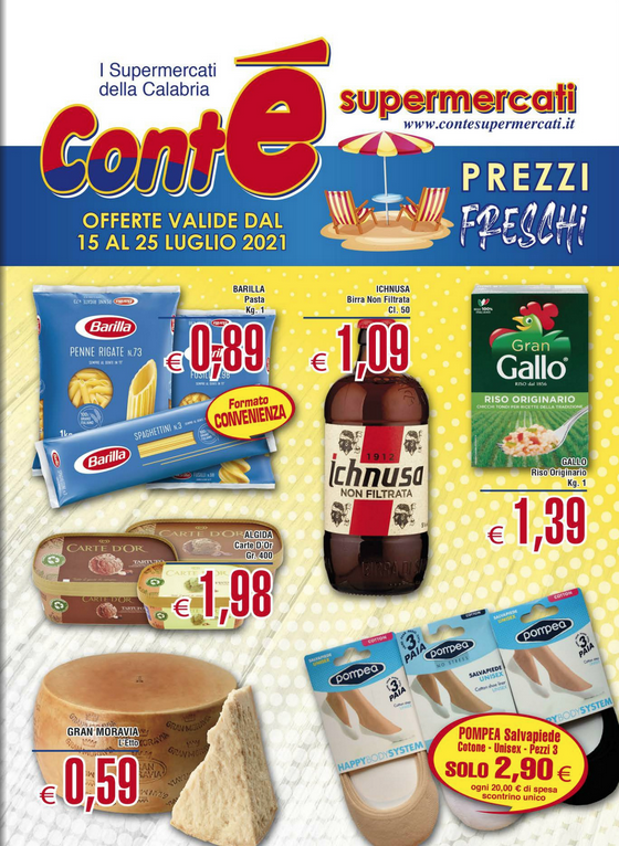 VOLANTINO CONTè PREZZI FRESCHI