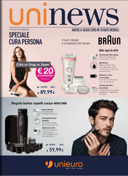 UNIEURO Speciale cura della persona