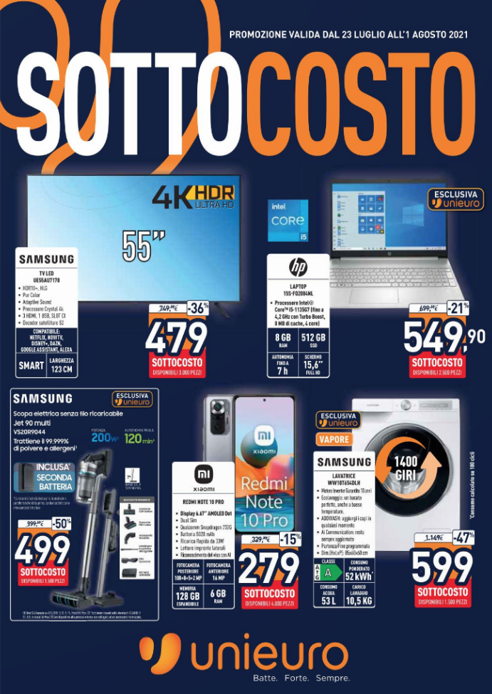 VOLANTINO SOTTOCOSTO UNIEURO