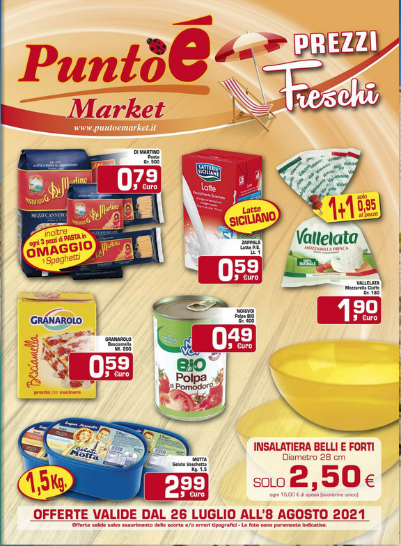 Volantino Puntoè : Prezzi Freschi!!
