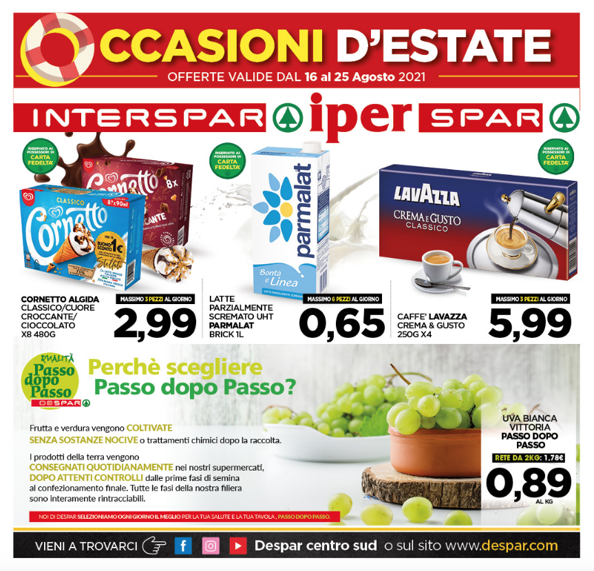 Interspar e Iperspar Occasioni d'Estate!