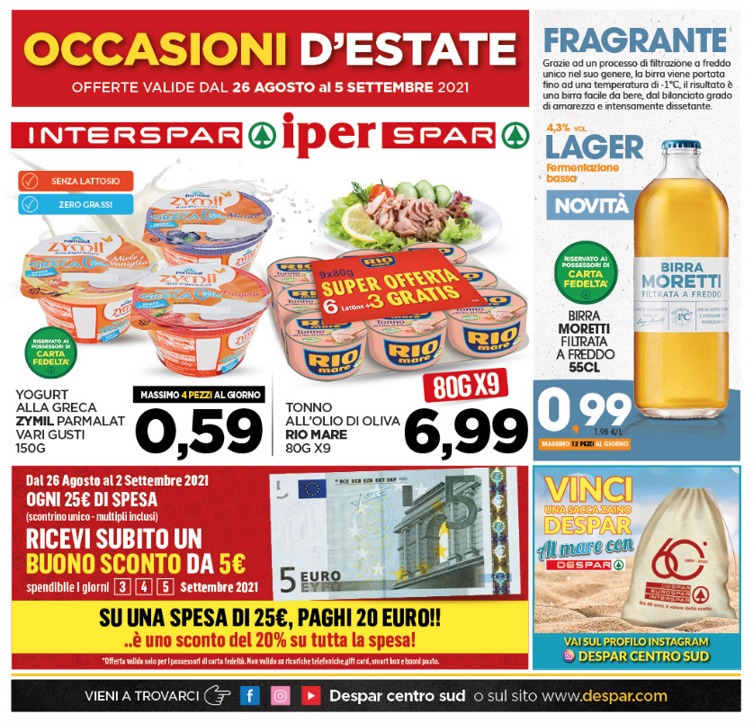 Interspar e Iperspar Occasioni d'Estate