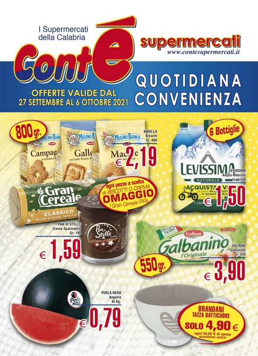 Nuovo Volantino Contè fino al 6 Ottobre