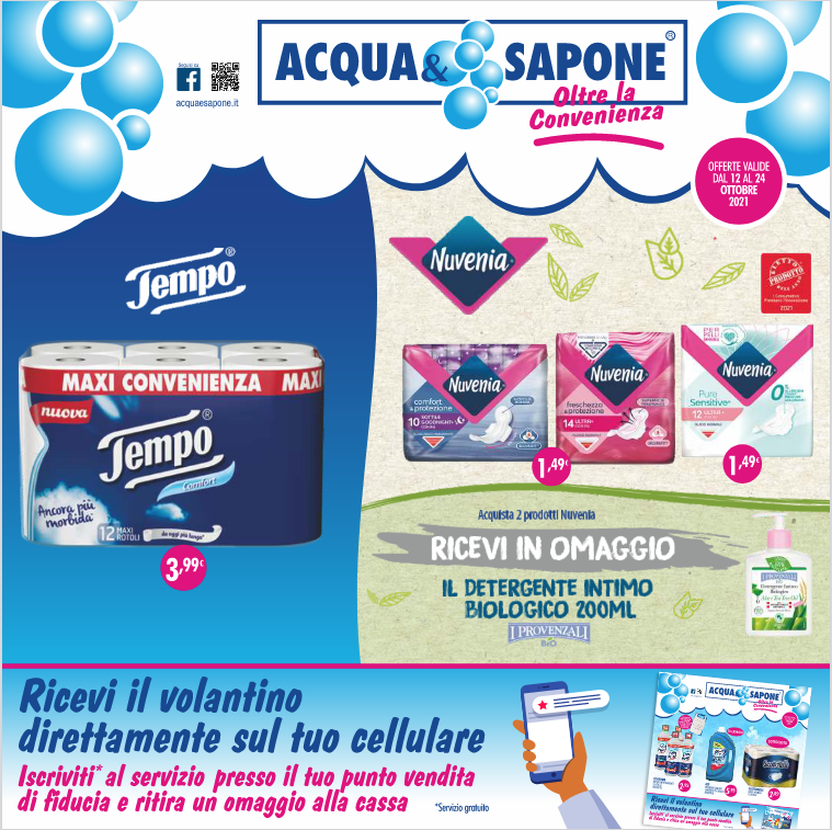Volantino Acqua&Sapone fino al 24 Ottobre