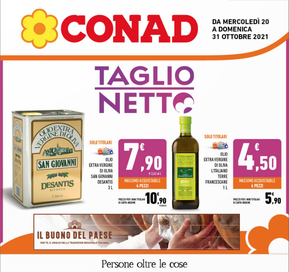 VOLANTINO CONAD TAGLIO NETTO