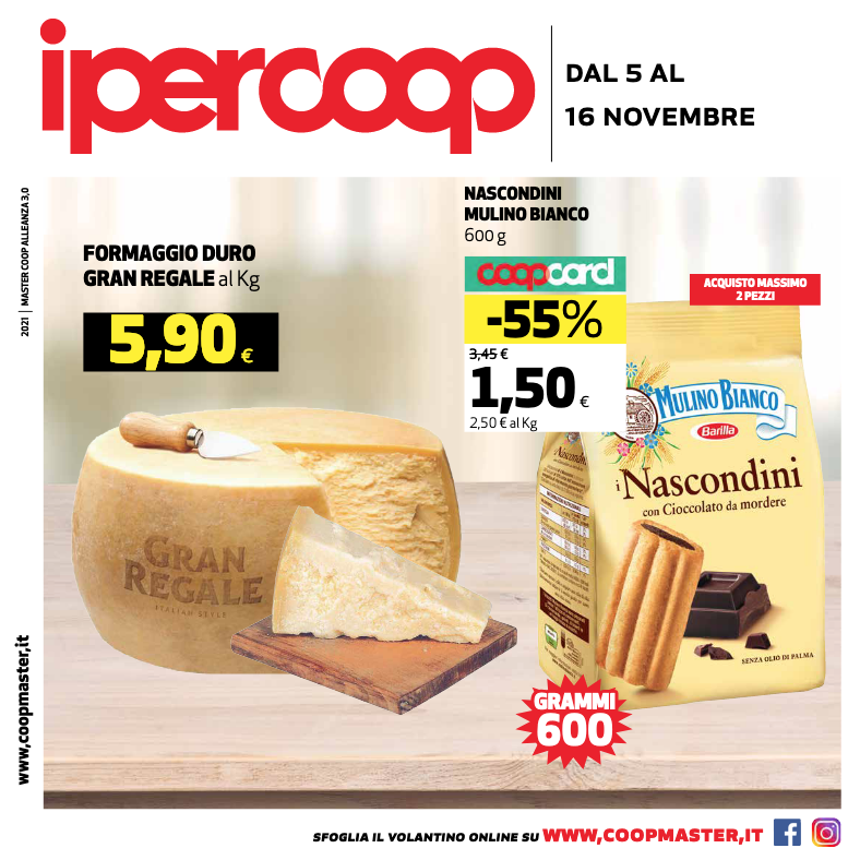 Dal 5 al 16 Novembre Nuove Offerte IPERCOOP
