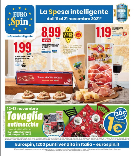 Nuovo Volantino Eurospin fino al 21 Nov