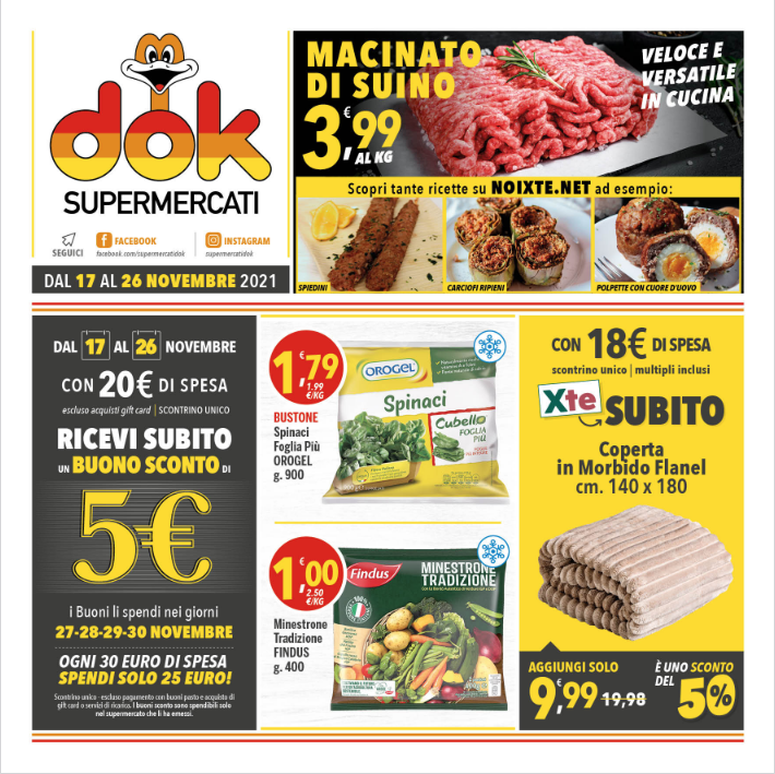 dok Nuovo Volantino fino al 26 Novembre