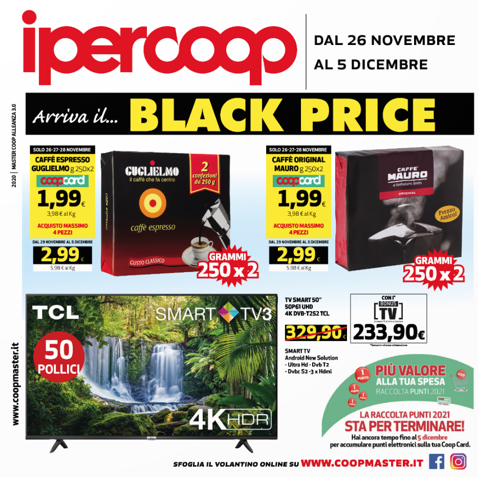 ipercoop Volantino Black Price