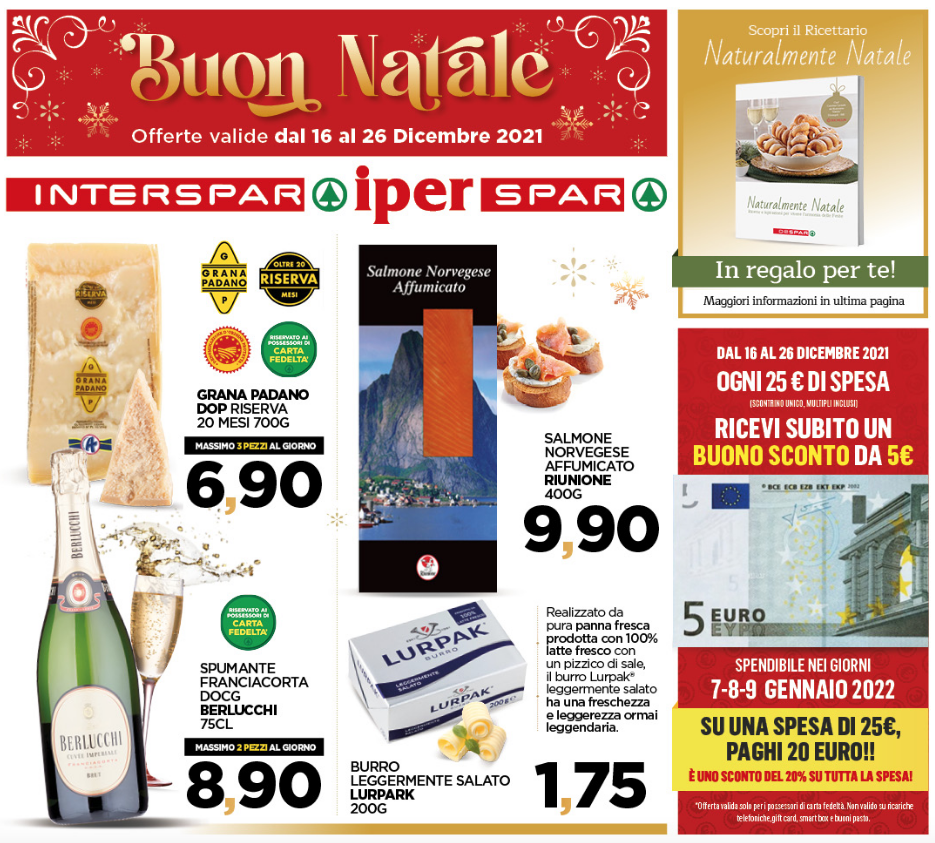Inter e IperSpar Volantino Buon Natale