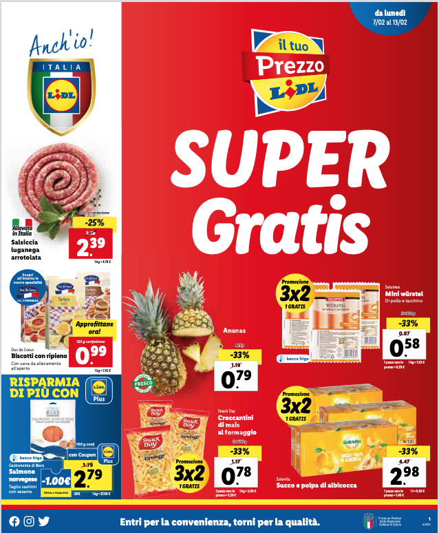 Lidl Volantino Super Gratis