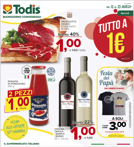 TODIS: Tutto ad 1 euro - COSENZA PRIME