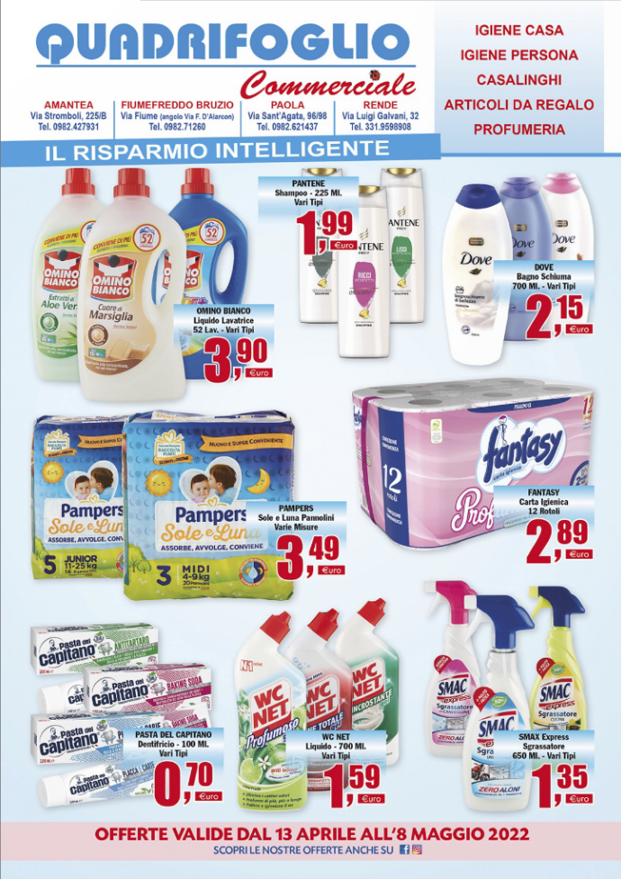 Volantino Acqua e Sapone dal 26 aprile all'8 maggio 