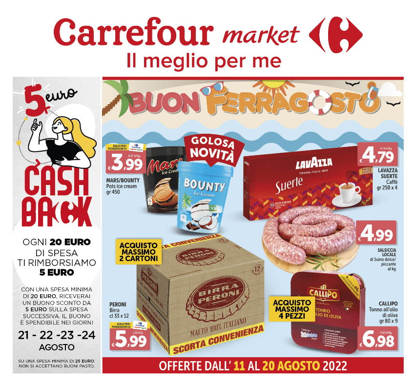 Carrefour: Buon Ferragosto 2022