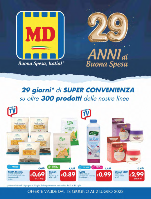 Nuove Offerte MD fino al 2 luglio